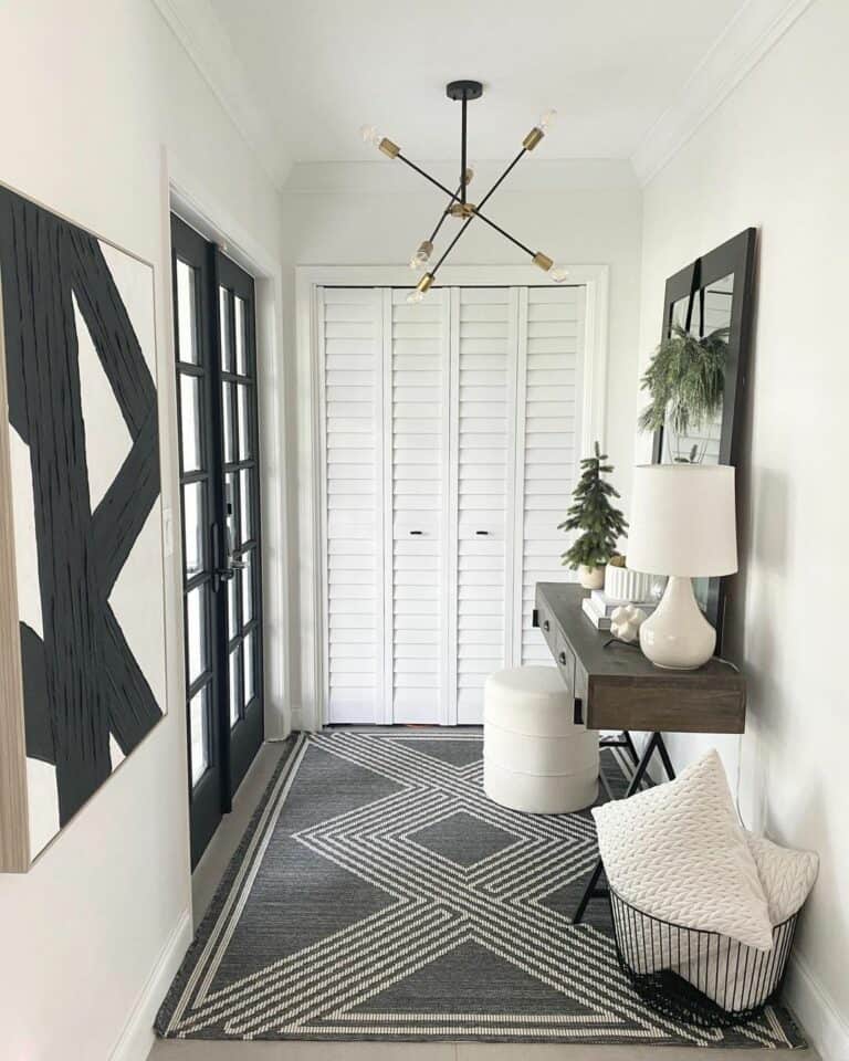 Black and White Foyer Ideas