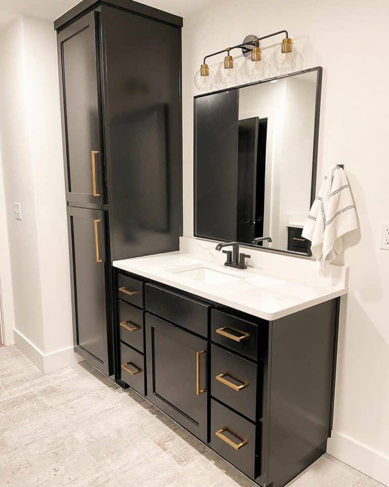 Black and White Modern Bathroom Design
