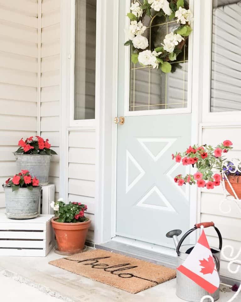 Blooming Porch Flowers