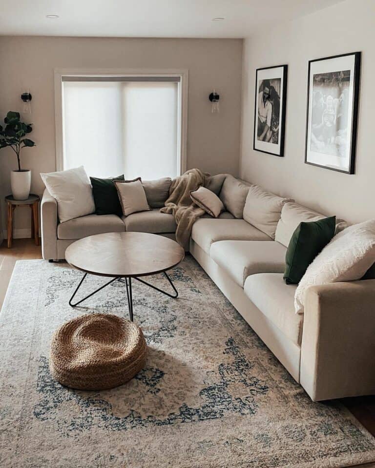 Blue and Beige Living Room Inspiration
