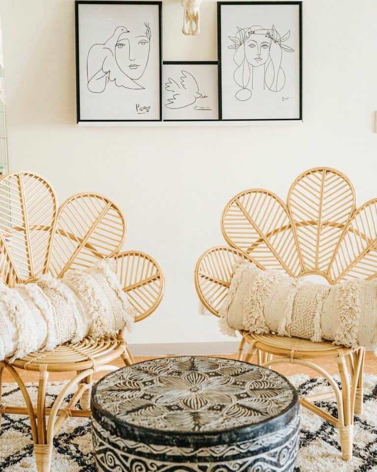 Boho Armchair Inspiration for a Living Room