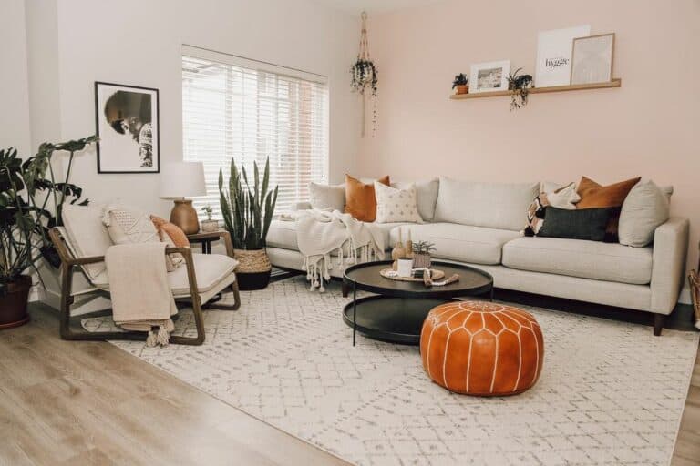 Boho Chic Living Room Layout