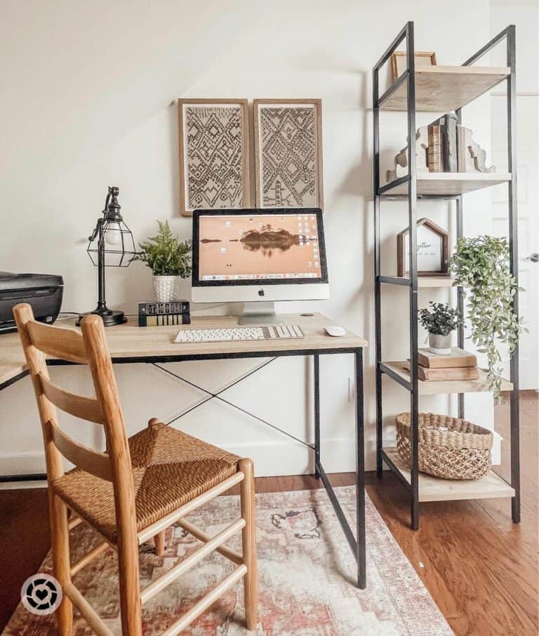 Boho Touches for L-shaped Desk