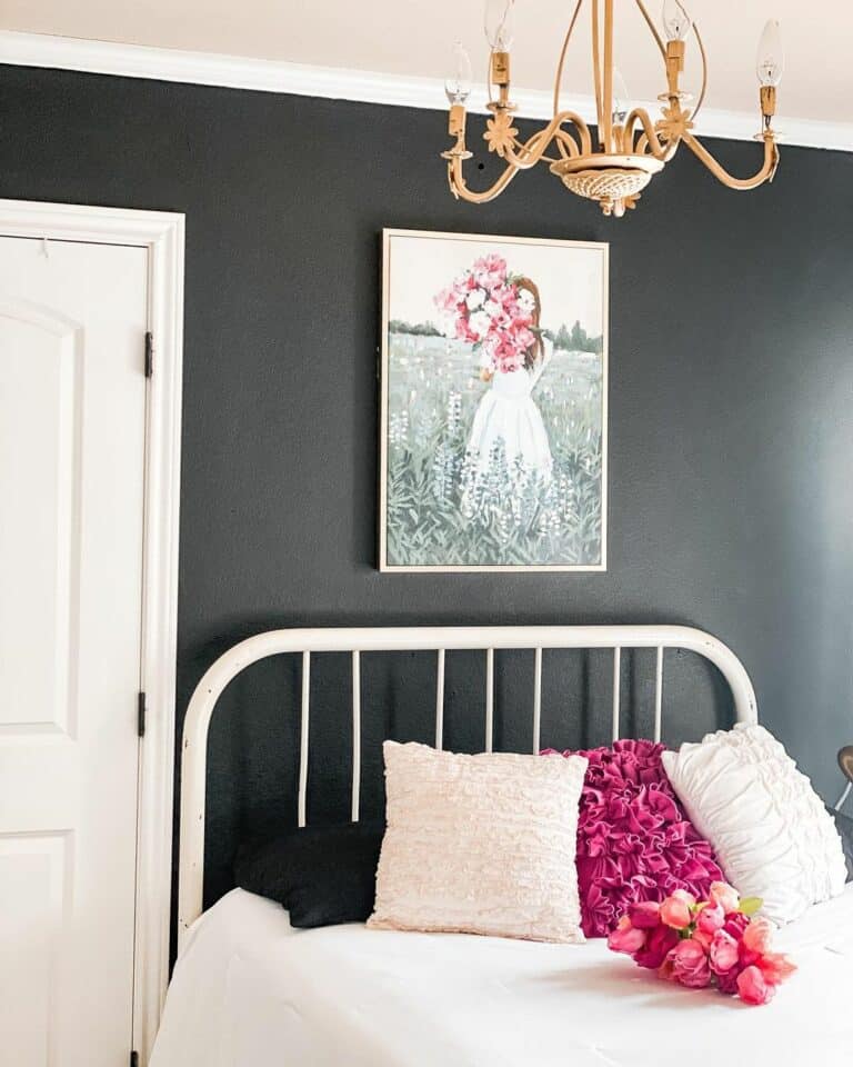 Bold Romantic Paint For Modern Bedroom