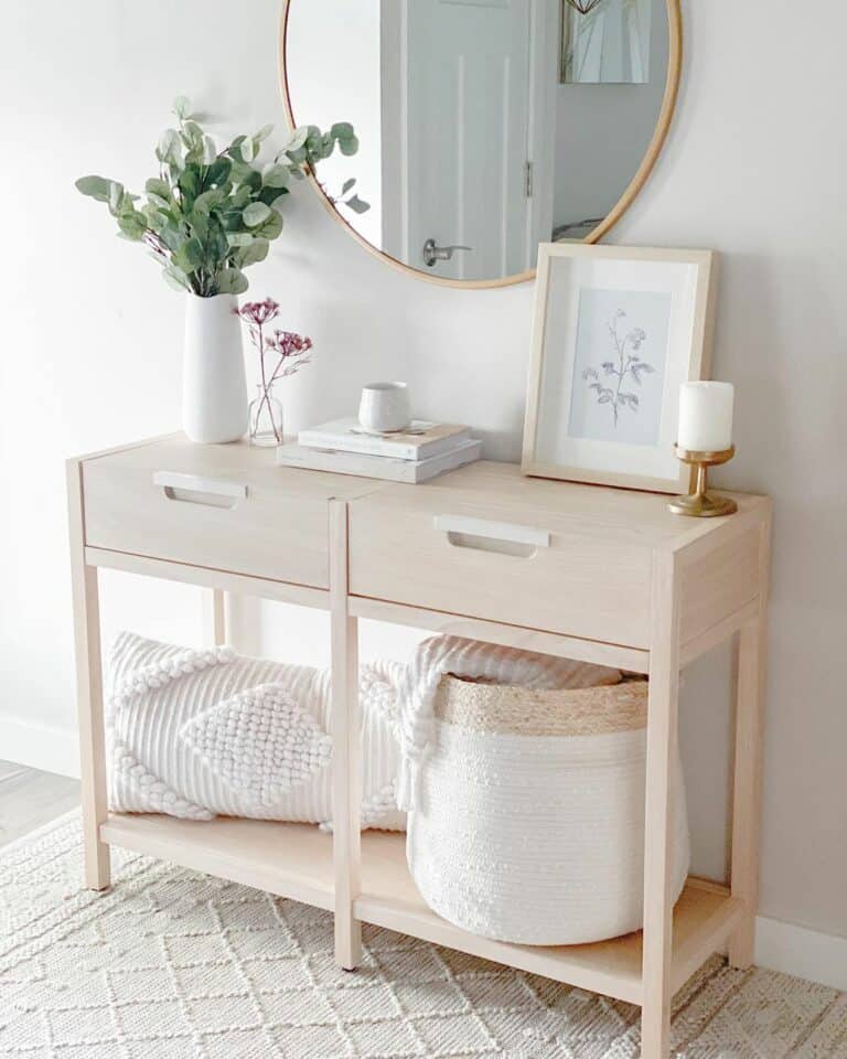 Bright Entryway Features Neutral Décor
