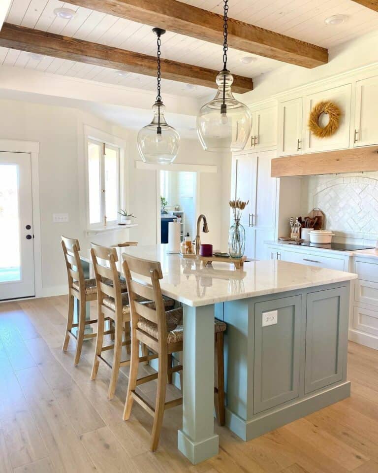 Bright Kitchen with Light Wood Floors