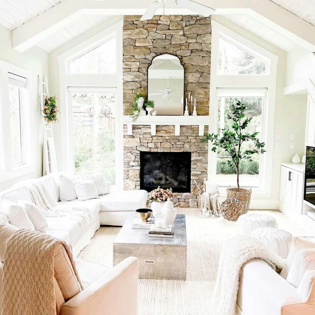 Bright White Living Room