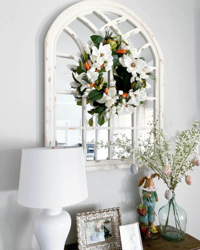 Bright White Spring Easter Display