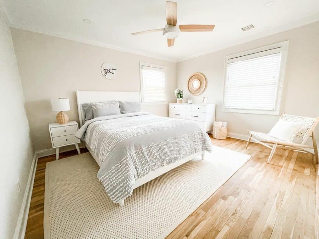 Bright and Airy Coastal Farmhouse Bedroom