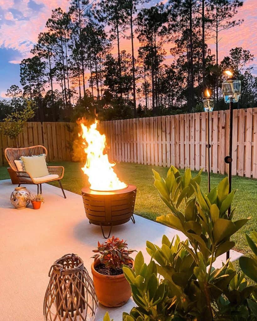 Brown Fire Pit