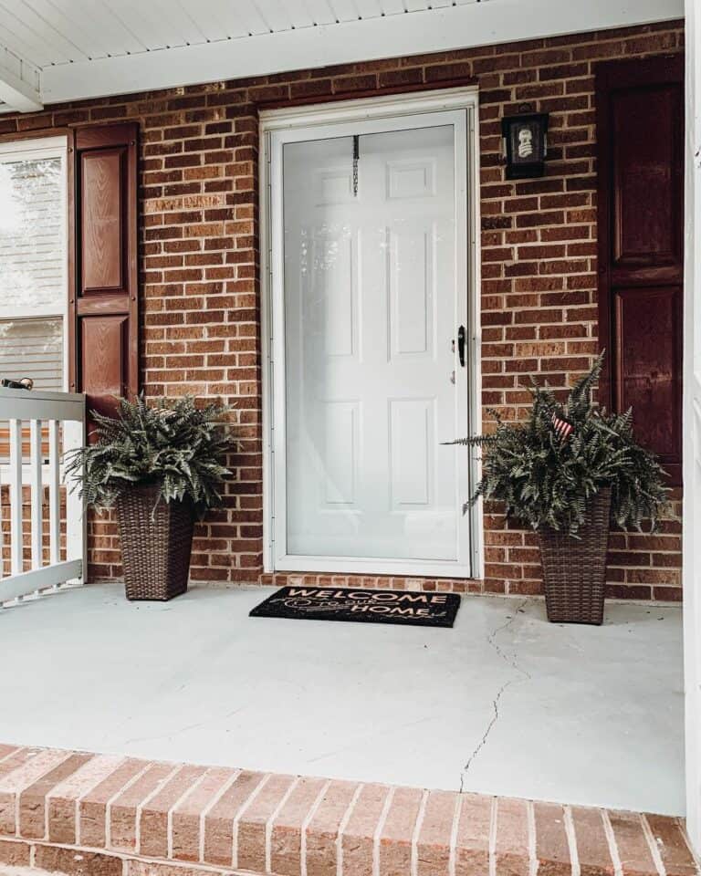 Casual Brick Porch Design