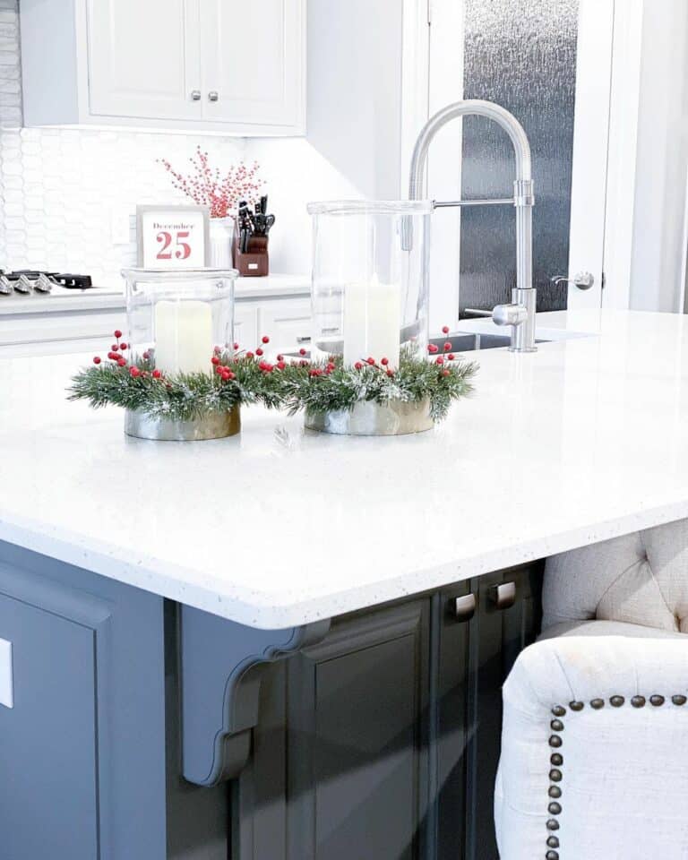 Christmas Décor for White Kitchens