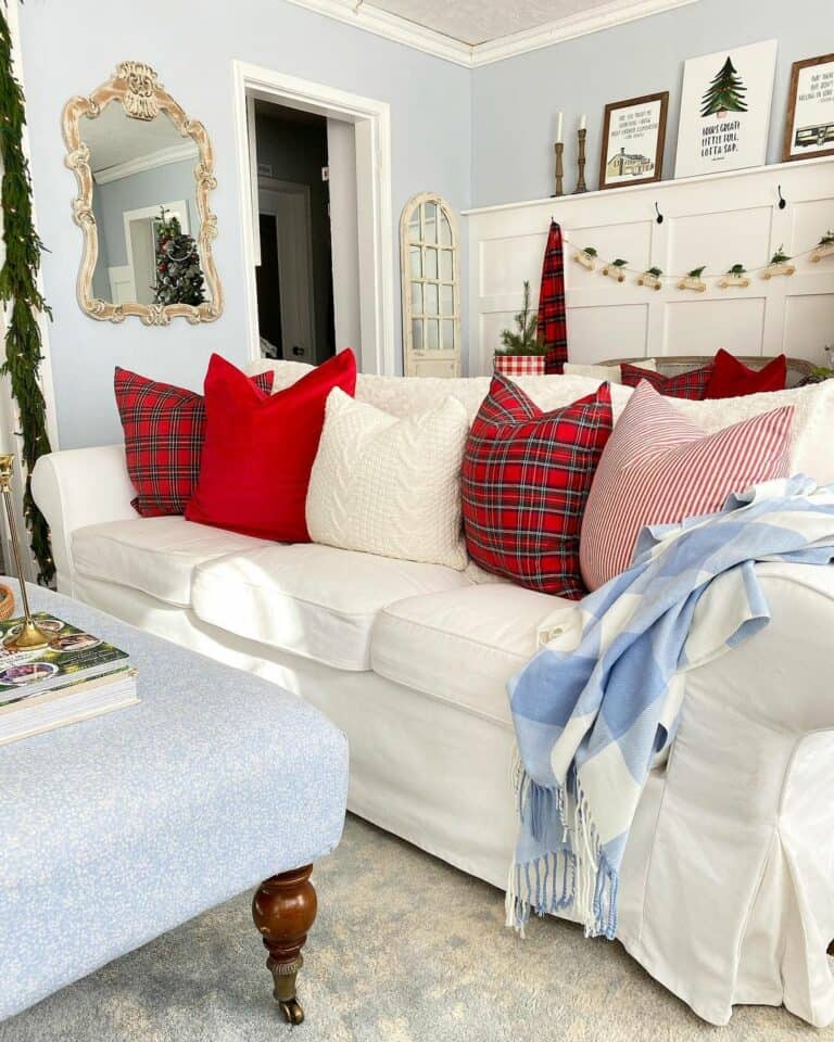 Classic Light Blue Living Room