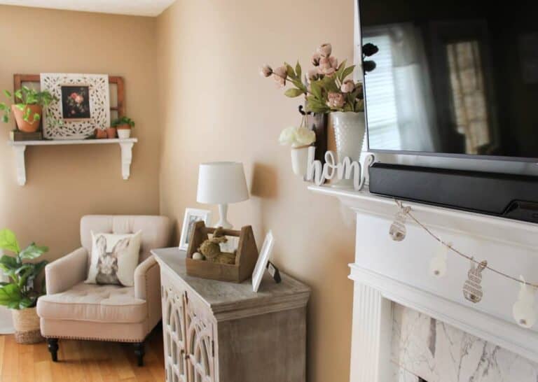 Clay Potted Plants Living Room Wall Décor