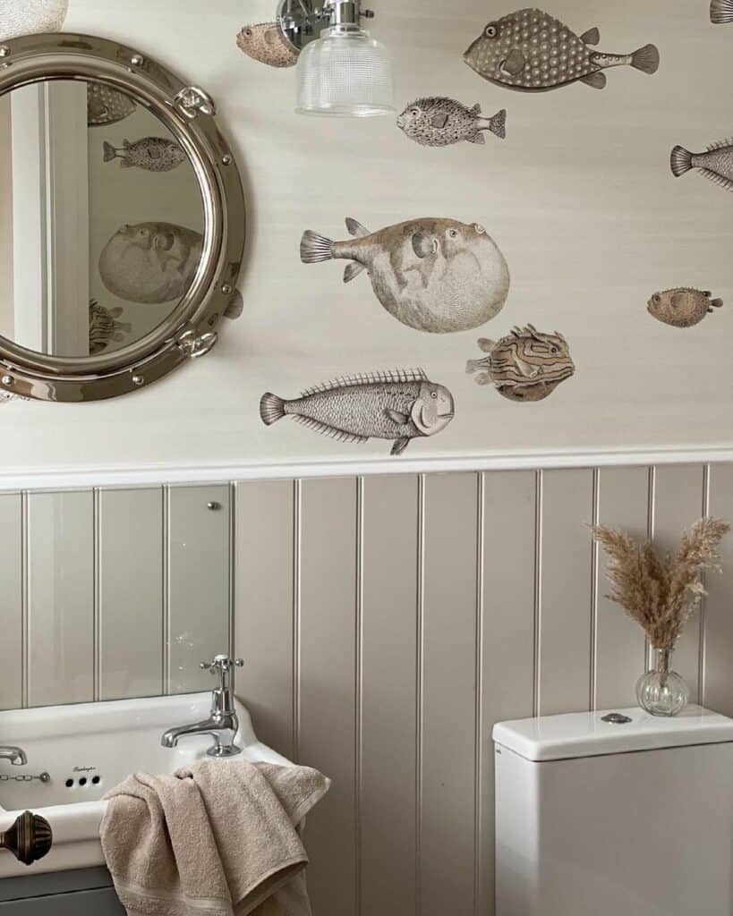 Coastal Bathroom Wallpaper Ideas