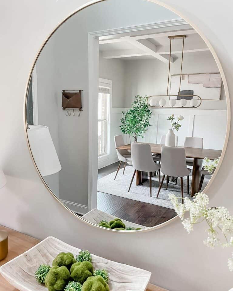 Coffered Ceiling in Modern Dining Room