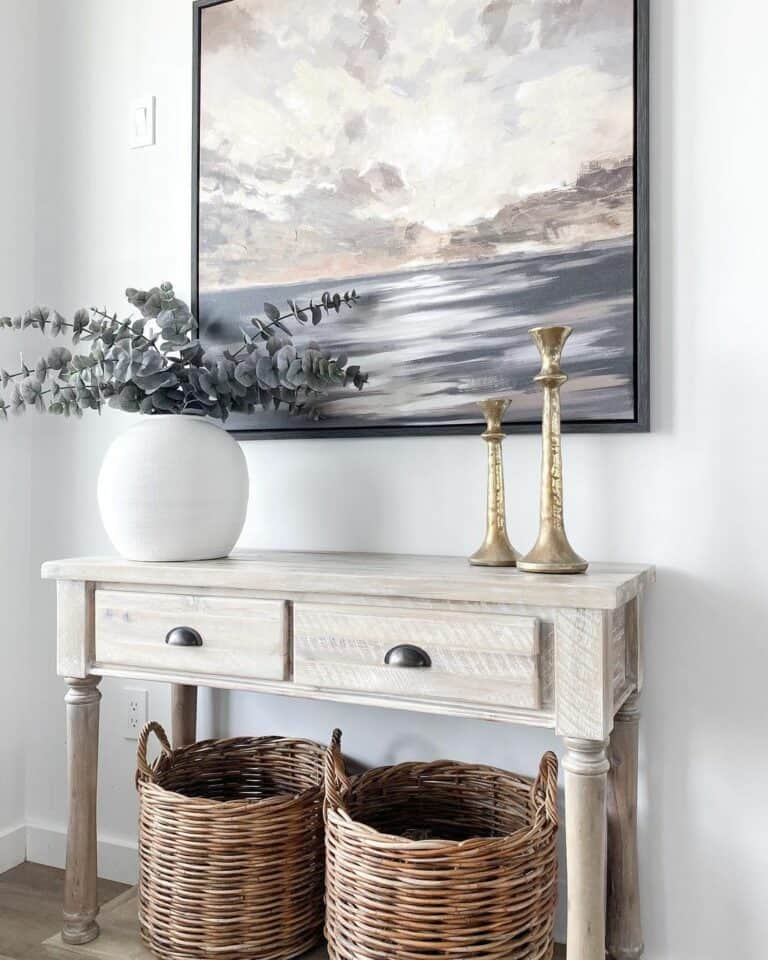 Contemporary Console Table Entryway Décor