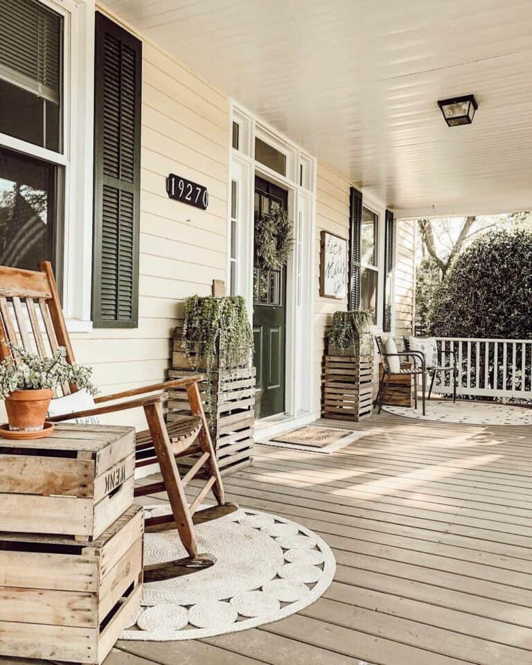 Cottage-inspired Farmhouse Porch With Rustic Accents