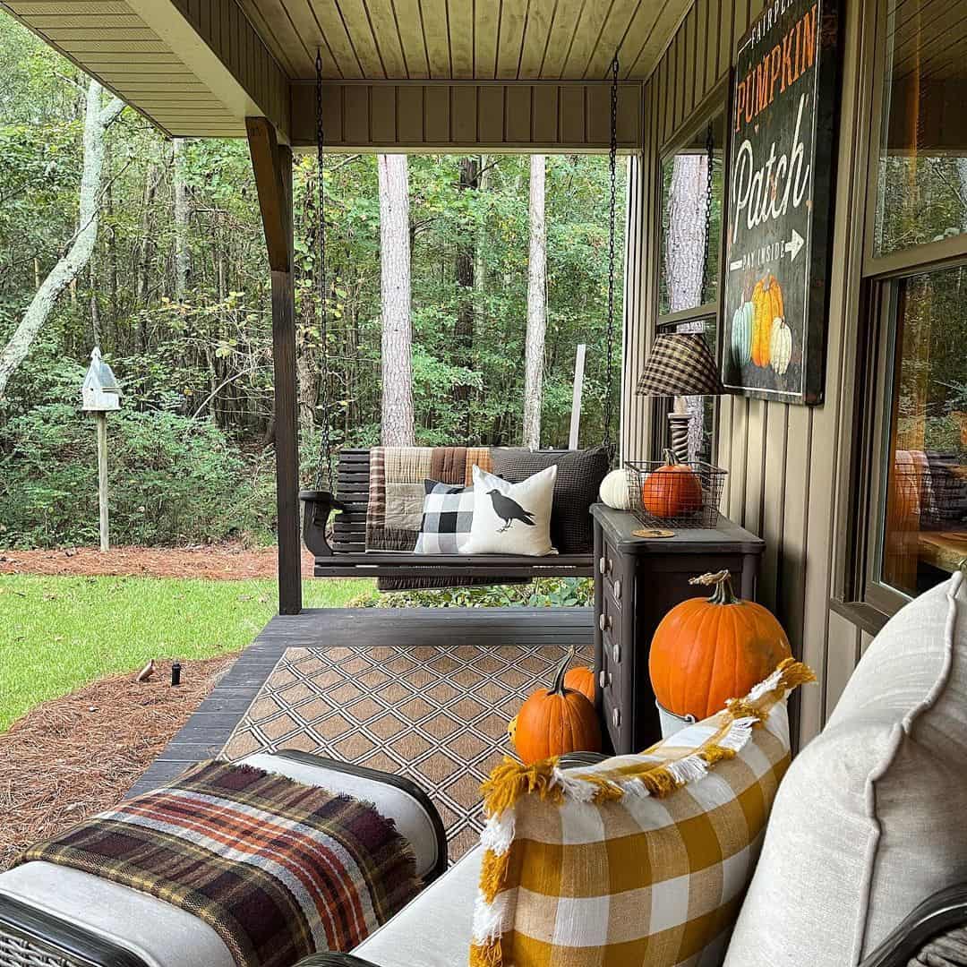Cozy Autumnal Porch Design - Soul & Lane