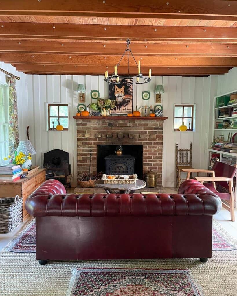 Cozy Cottage Fireplace Living Room Inspiration