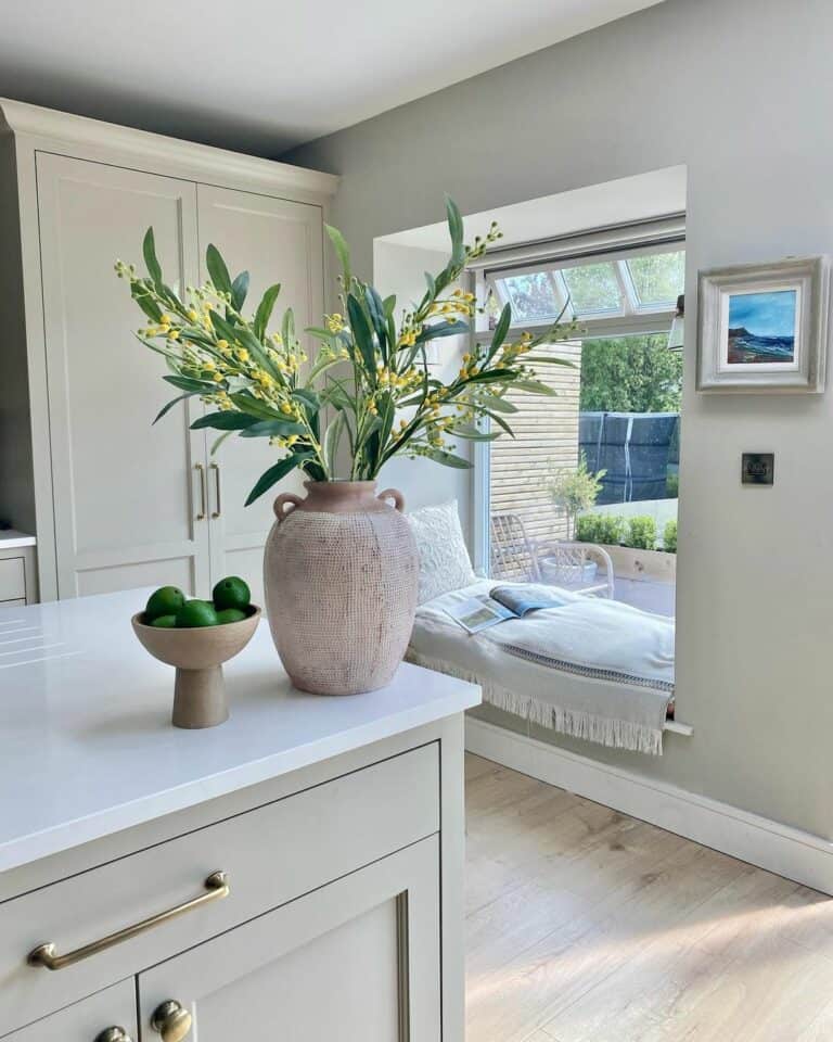 Cozy Kitchen Window Seat Inspiration