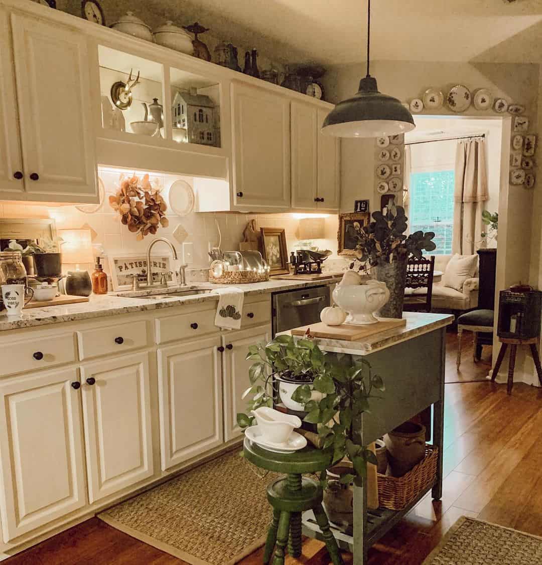 Cozy Kitchen With Sage Island - Soul & Lane