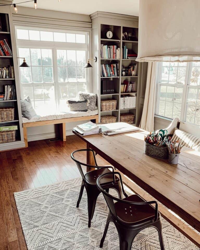 Cozy Office Reading Nook