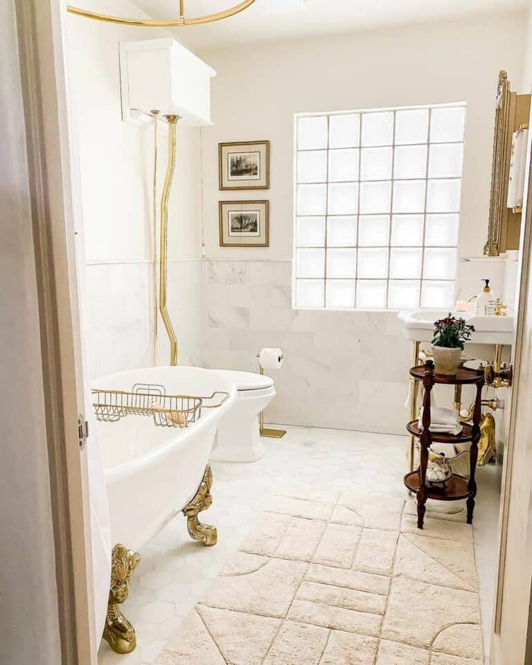 Cream and Gold Bathroom Inspiration
