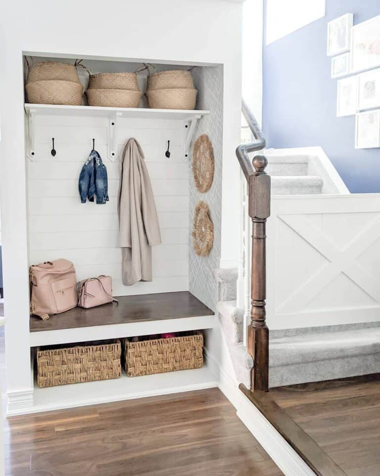Creating a Mudroom With a Built-in Entry Storage Nook