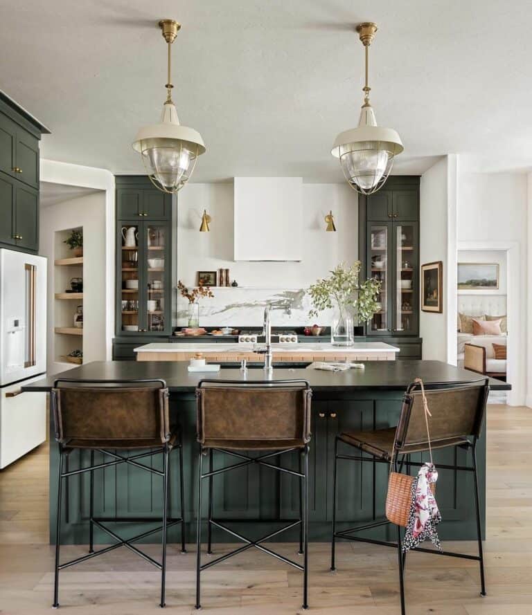 Deep Green and White Kitchen Ideas - Soul & Lane