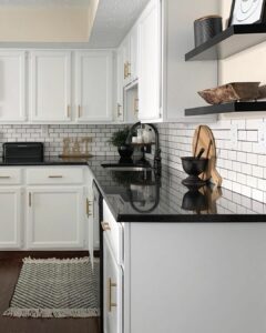 Distinctive Modern Black and White Farmhouse Kitchen - Soul & Lane