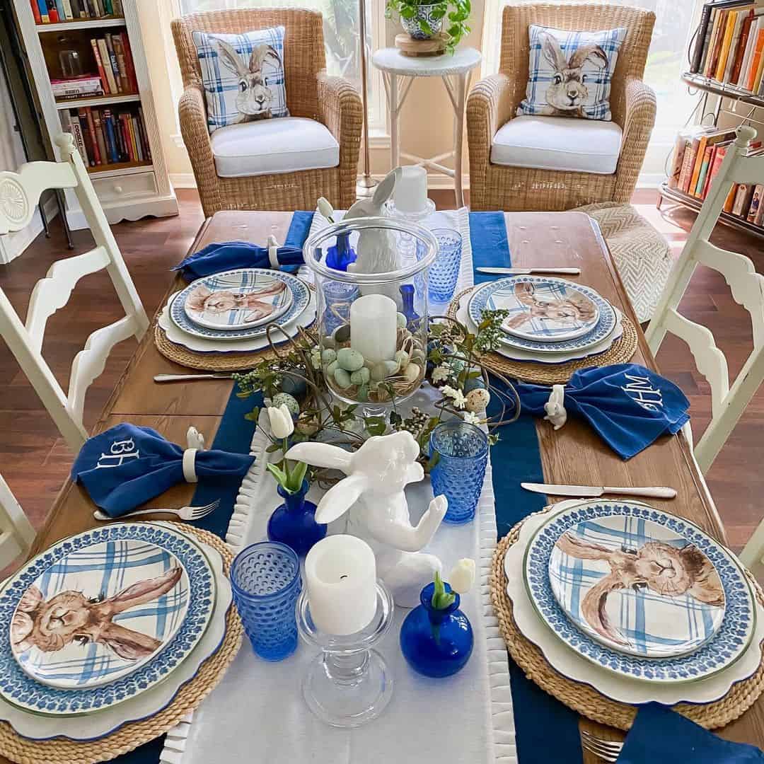 Elegant Easter Table Décor With Blue Accents Soul & Lane