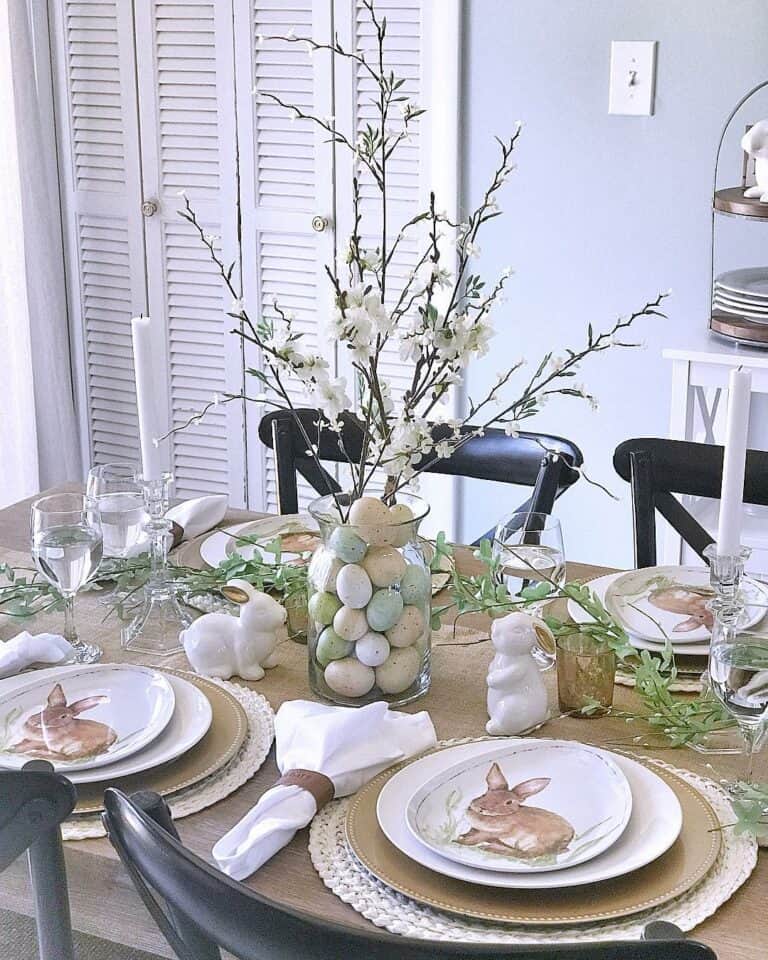 Elegant Spring-inspired Easter Table Décor
