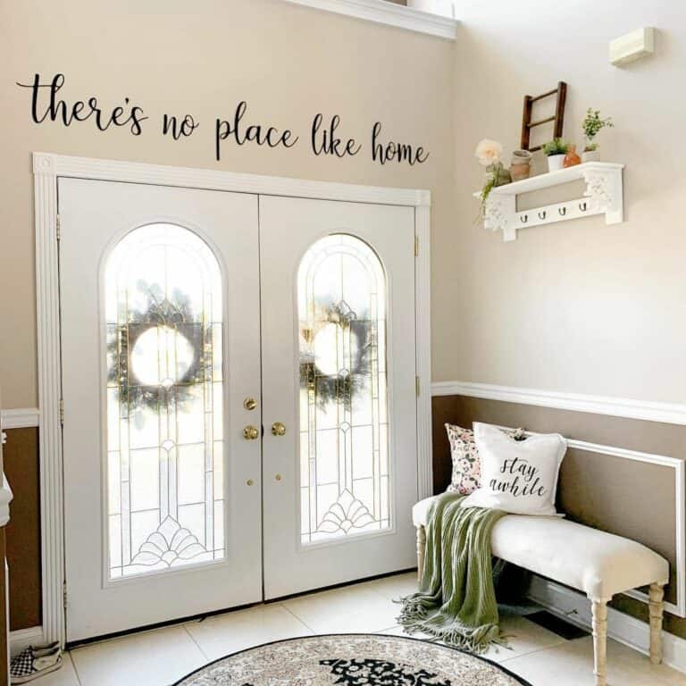 Entry With White Double Doors