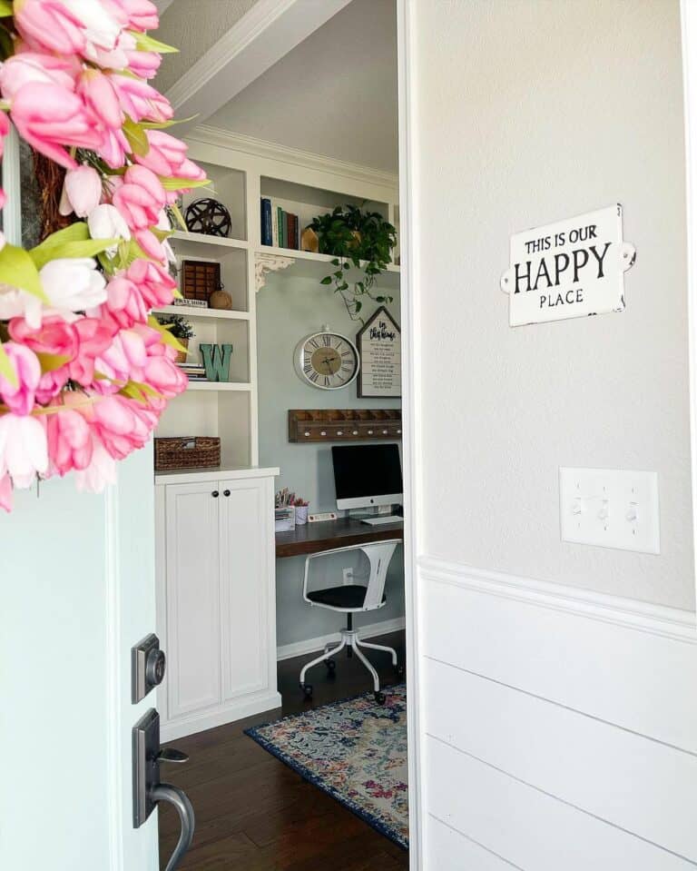 Entryway Leads Into Compact Office