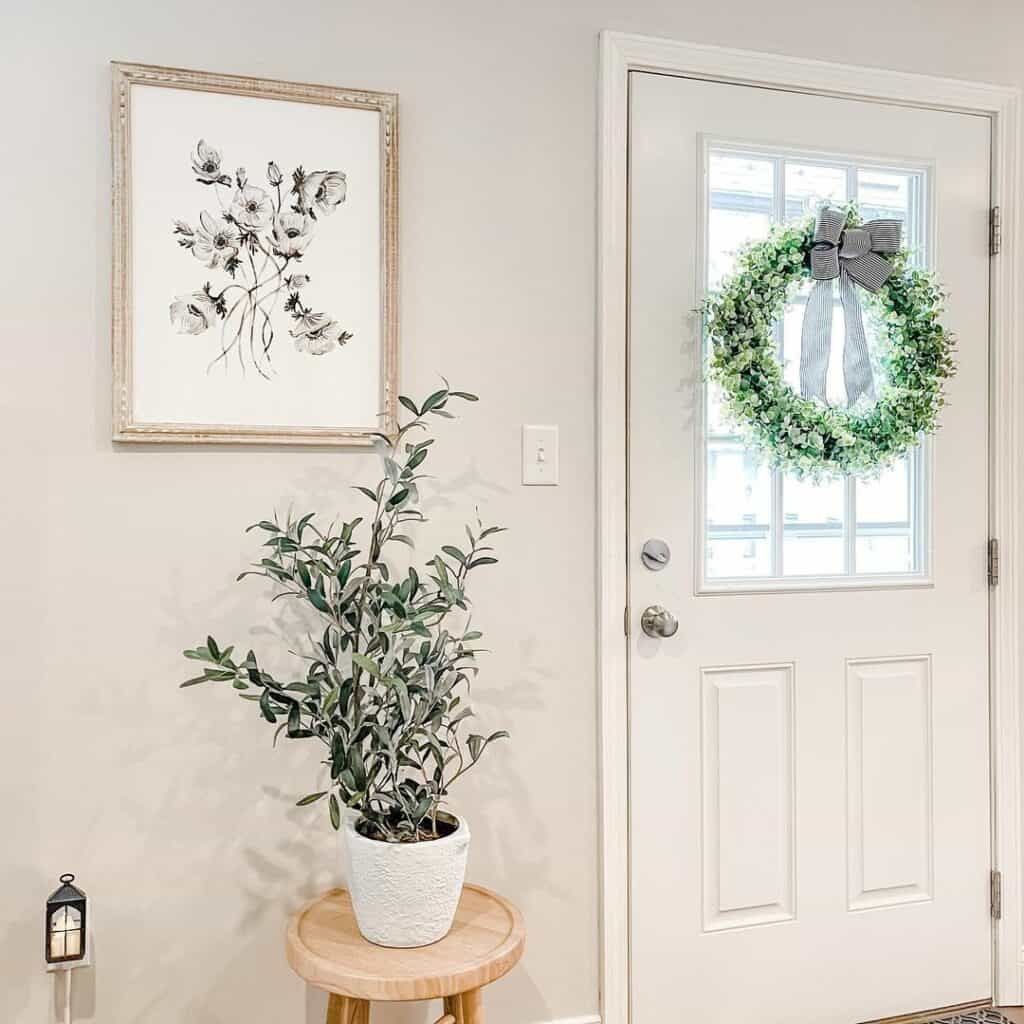 Entryway With Hints of Spring