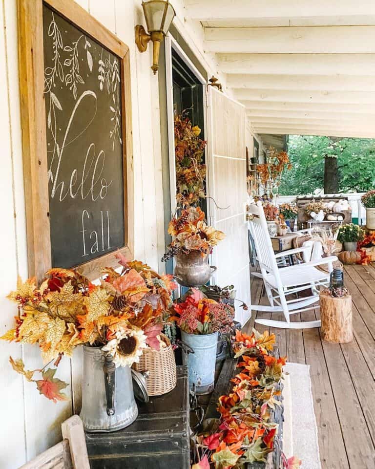 Fall Front Porch Décor