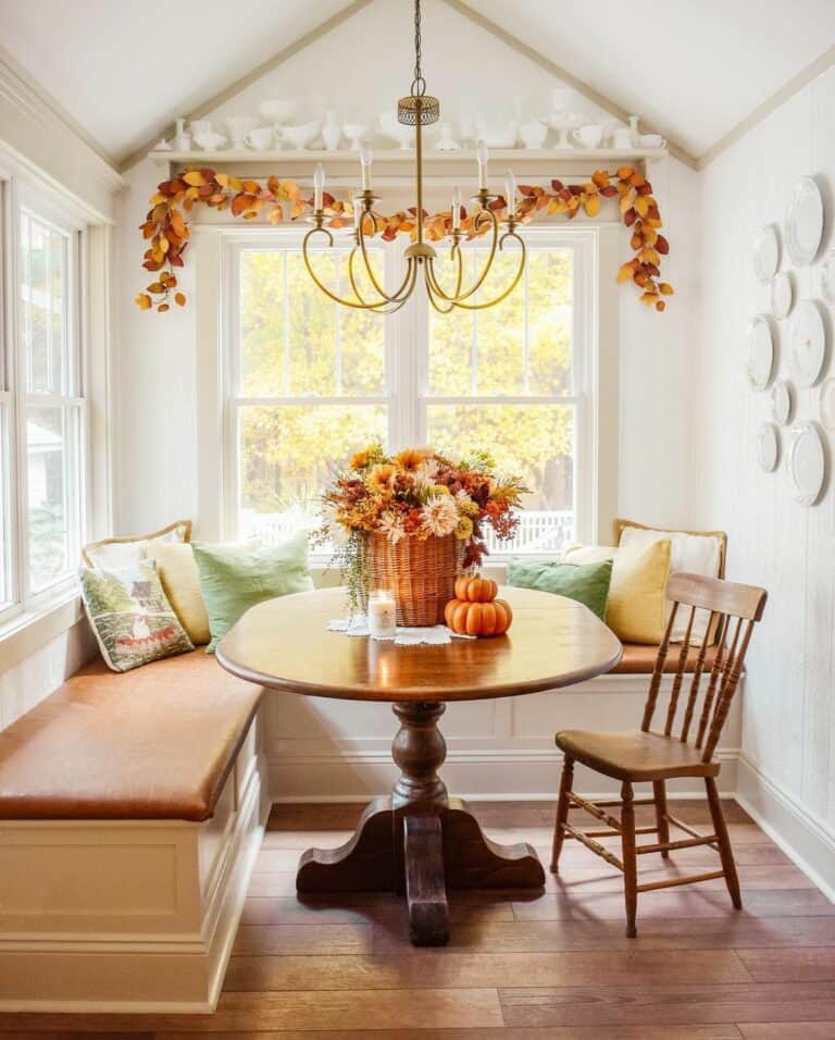 Fall Kitchen With Breakfast Nook