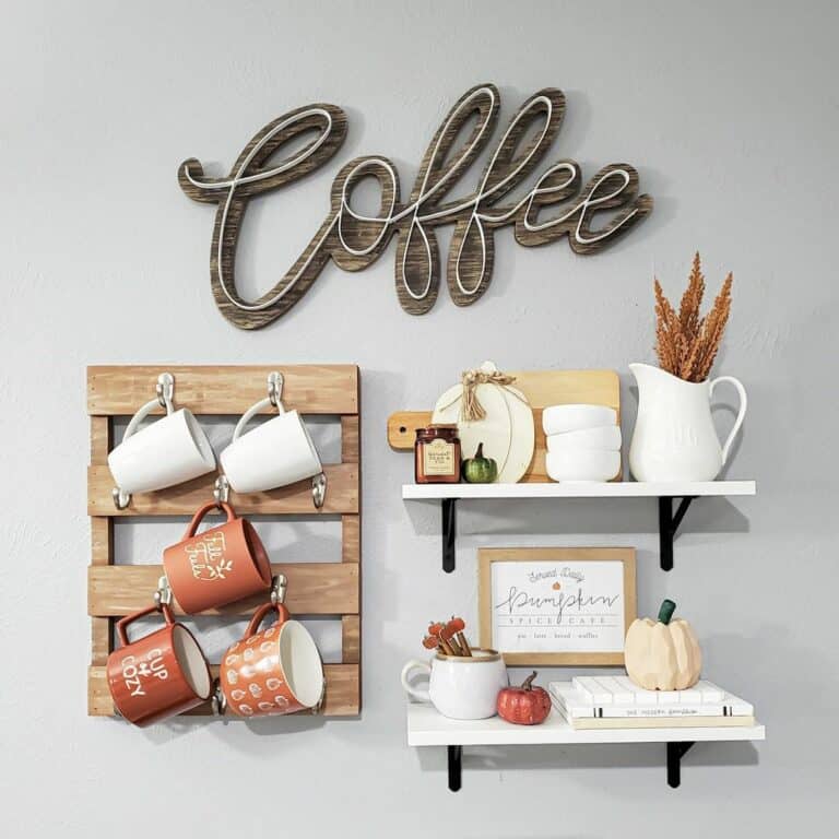 Fall-inspired Farmhouse Coffee Corner