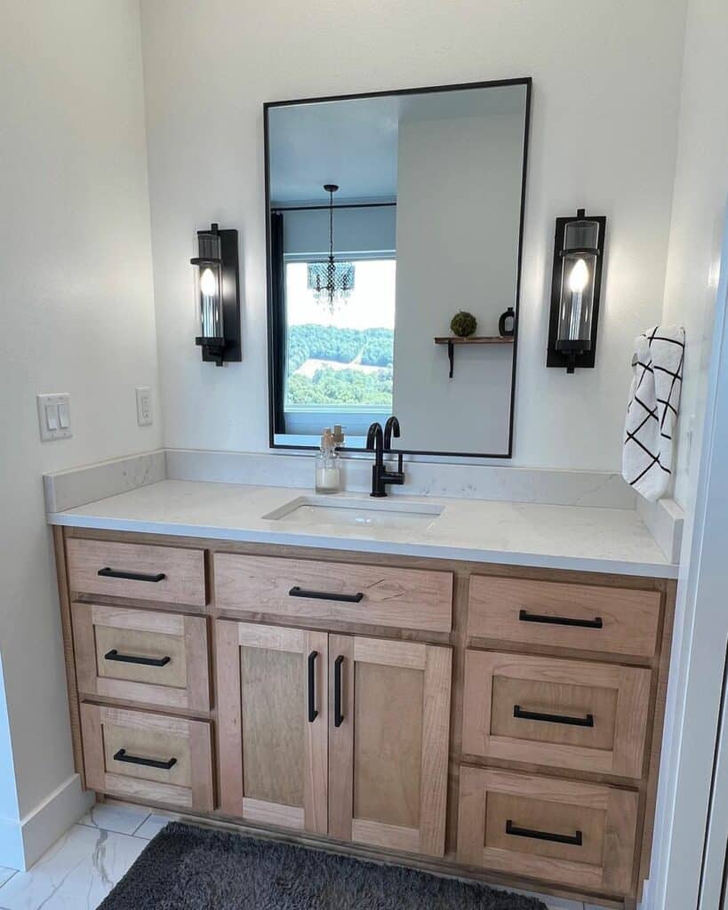 Farmhouse Bathroom With a View