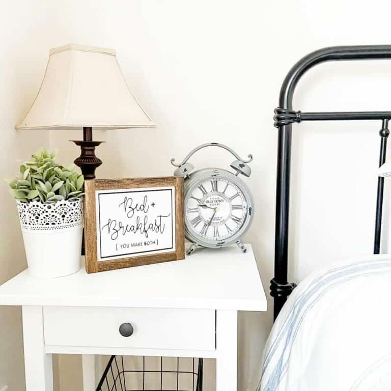 Farmhouse Bedroom With Vintage Décor