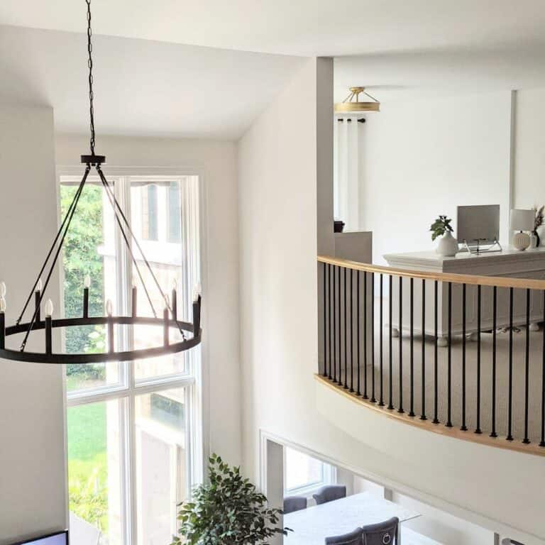 Farmhouse Entryway With Small Office