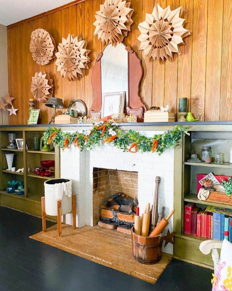 Farmhouse Fireplace Décor