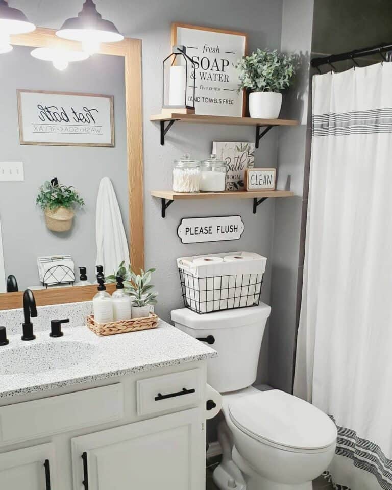 Farmhouse Guest Bathroom Ideas