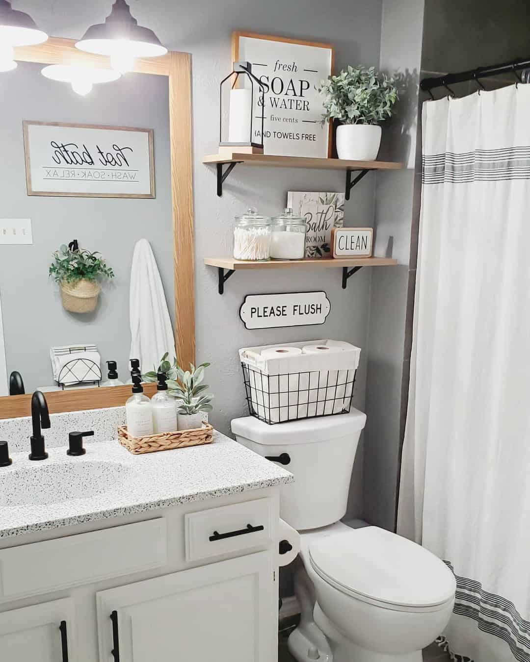 Farmhouse Guest Bathroom Ideas - Soul & Lane