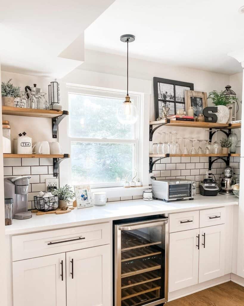 Farmhouse Kitchen With Warm Wood Accents