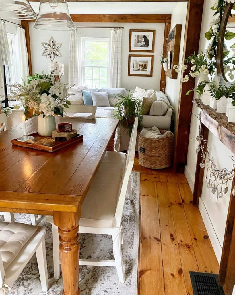 Fireplace Mantel Decorations With Small White Houses