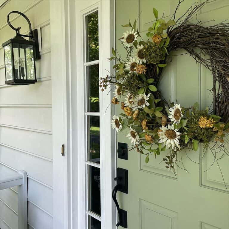 Floral Front Door