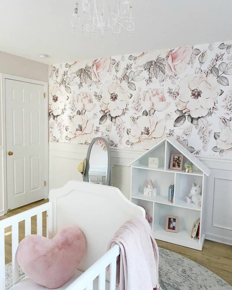 Floral Wallpaper for a Baby Girl's Room