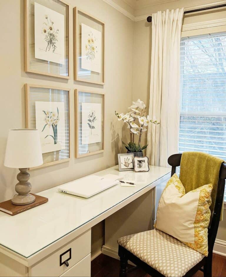 Floral-inspired Home Office
